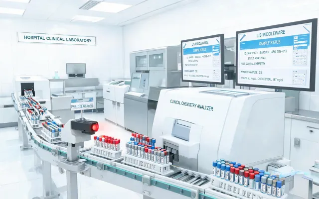 Automated laboratory diagnostics line